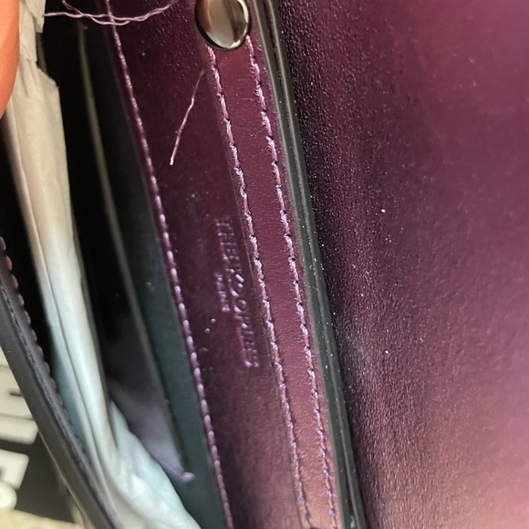 Small Purple  Leather Clutch Bag from The Kooples - Picture 9 of 9